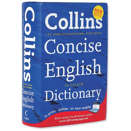Collins Concise English Dictionary Hardback in Colour