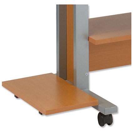 Trexus Optional Tower Shelf for Mobile PC Workstation W200xD400xH43mm Beech