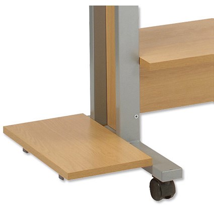 Trexus Optional Tower Shelf for Mobile PCWorkstation W200xD400xH43mm Oak