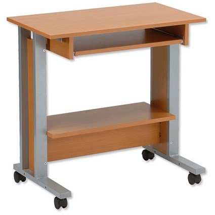 Trexus Mobile PC Workstation W750xD450xH770mm Beech