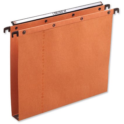 Elba Ultimate A20 Suspension Files, Square Base, 30mm Capacity, A4, Orange, Pack of 25
