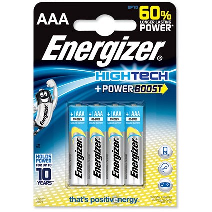 Energizer HighTech Battery Alkaline LR03 1.5V AAA [Pack 4]