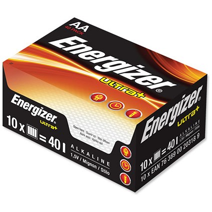 Energizer UltraPlus Batteries AA Bulk Pack Ref 636583 [Pack 40]