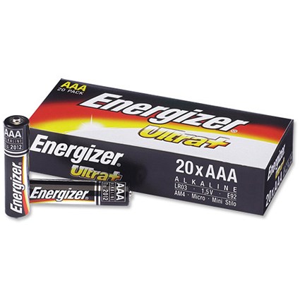 Energizer UltraPlus Batteries AAA Bulk Pack Ref 632859 [Pack 20]
