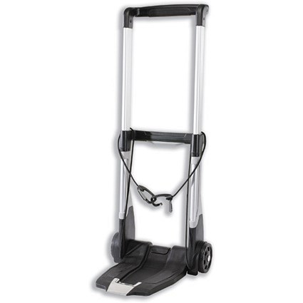 Raaco Trolley Folding with Extendable Back Heavy-duty Plastic Frame 2-Wheel Capacity 200kg Ref 760058