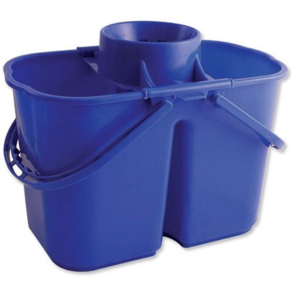 Duo Mop Bucket / 15 Litre Capacity in Total / Blue