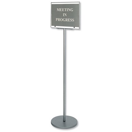 Nobo Quick Change Sign with 8 Messages and 2 Blanks on Stand H1350mm Board W400xH300mm