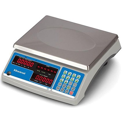 Salter Brecknell Count and Weigh Scale Accumulate and Count Red LED 6kg 1g Increments W295xD335xH117mm Ref B140