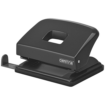 Centra Hole Punch 20 Sheets Black -