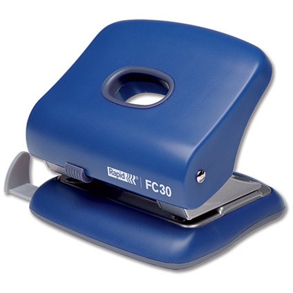 Rapid FC30 Punch 2-Hole Capacity 30x 80gsm Aqua Blue