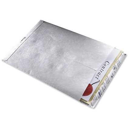 Tyvek Pocket Envelopes Strong Lightweight C4 H324xW229mm White [Pack 20]