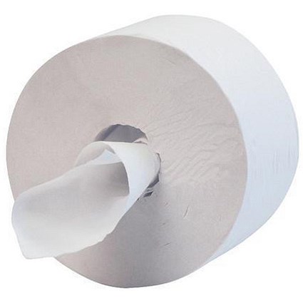 Hostess Midi Jumbo 400 Toilet Tissue / Single Ply / 12 Rolls