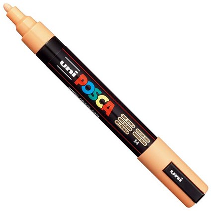 Posca PC-5M Paint Marker Water Based Medium Line Width 1.8 mm - 2.5 mm Light Orange (Single Pen) -