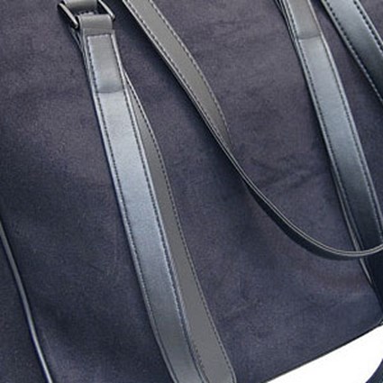 Masters Laptop Bag Brushed Cord with Zipped Main Section and Shoulder Strap Black