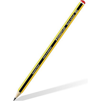 Staedtler Noris HB Yellow/Black Barrel Graphite Pencil PEFC Certified from Sustainably Managed Forests (Pack 12) -