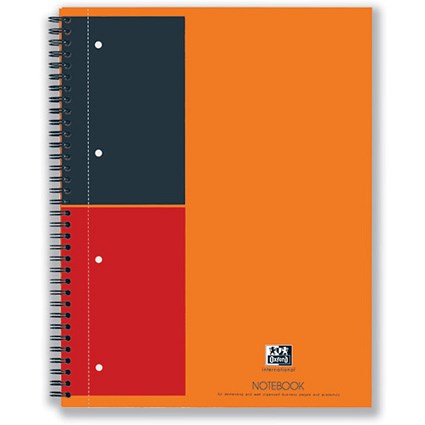Oxford International Classic Notebook 2 Wire 2 Margin Ruled 160pp A5 [Pack 5]