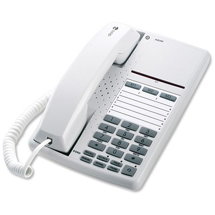 Doro Business Telephone with Number Memory Mute 3 Ringtones White Ref AUB03 AUB200