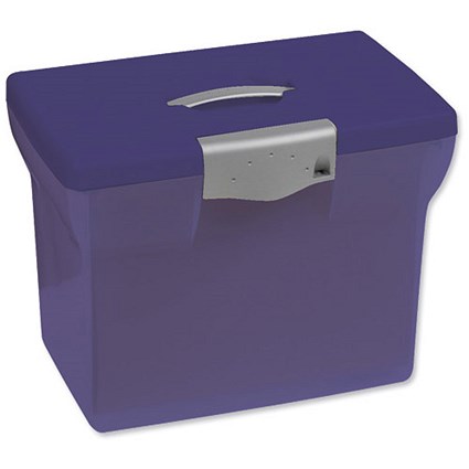 Pierre Henry Freestyle Plastic File Box - A4 - Dark Purple