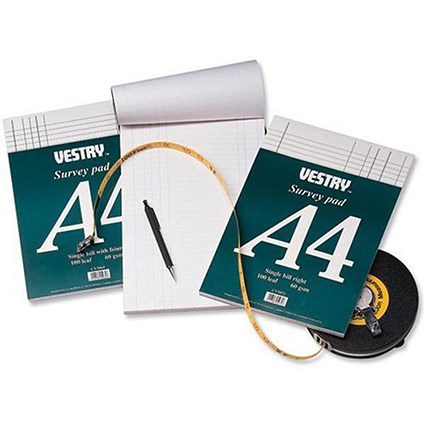 Vestry Survey & Engineering Pad / A4 / Dimension Paper / 100 Sheets