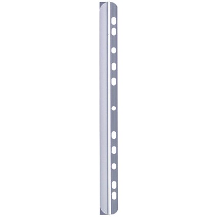Durable A4 Sheet Binding for Ring Binders Spine Bar, 6mm, Clear, Pack of 50