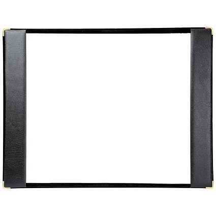 Executive Desk Blotter on Suede Base, Half Demy, W470xD305mm, Black