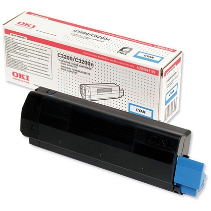 Oki C3200 High Capacity Cyan Laser Toner Cartridge