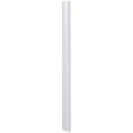 Durable Spinebar, 9mm, Up to 80 A4 Sheets, Clear, Pack of 25
