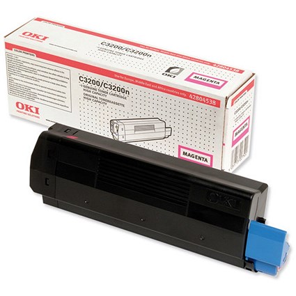 Oki C3200 High Capacity Magenta Laser Toner Cartridge