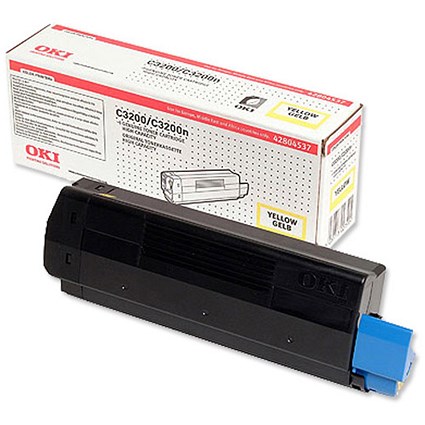 Oki C3200 High Capacity Yellow Laser Toner Cartridge