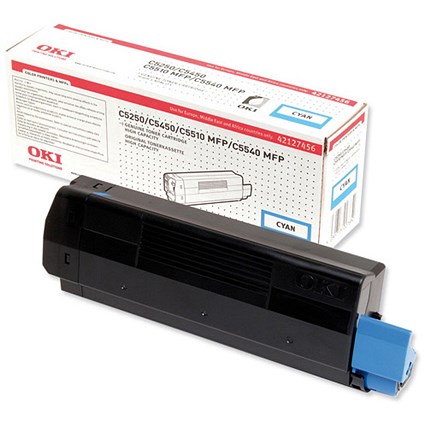 Oki C5450 High Capacity Cyan Laser Toner Cartridge