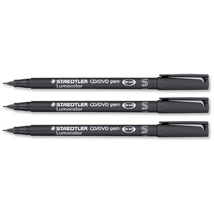Staedtler Lumocolor CD/DVD Marker Pens / Assorted Colours / Pack of 4