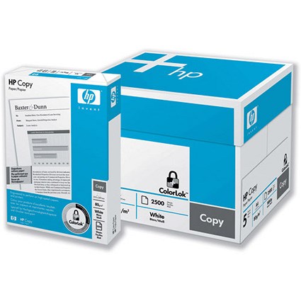 Hewlett Packard [HP] Copy Paper Ream-Wrapped 80gsm A3 White [5 x 500 Sheets]