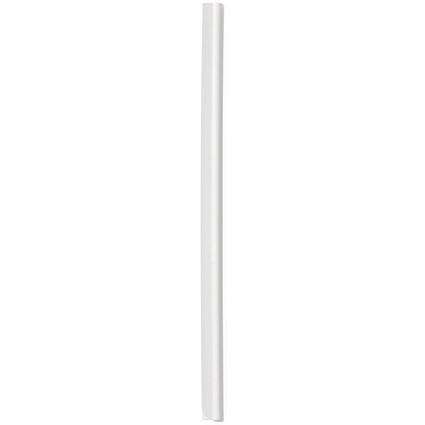 Durable Spinebar, 6mm, Up to 60 A4 Sheets, White, Pack of 50
