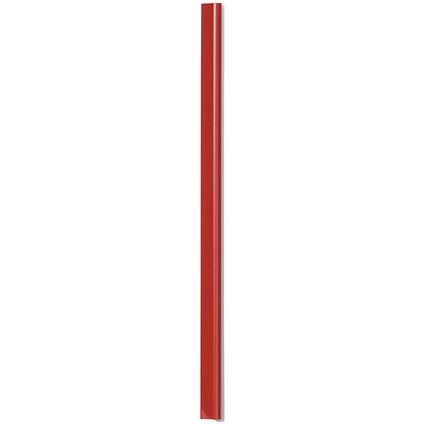 Durable Spinebar, 6mm, Up to 60 A4 Sheets, Red, Pack of 50