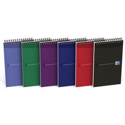 Oxford Office Reporters Notebook / 125x200mm / 140 Pages / Random Metallic Colour / Pack of 10