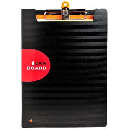 Exacompta Exactive Foldover Polypropylene Clipboard, A4, Black