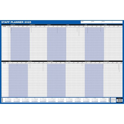 ValueX Staff Year Planner Unmounted 2025 -