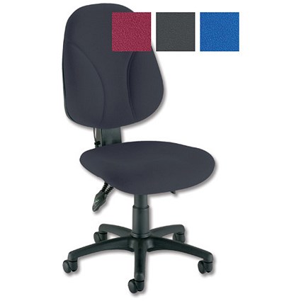 Trexus Posture Operator Chair with Lumbar Pump Back H520mm W520xD470xH480-590mm Charcoal