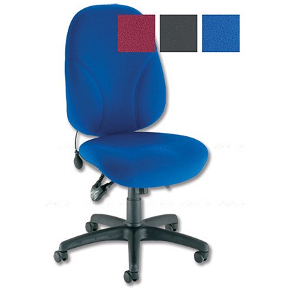 Trexus Posture Operator Chair Lumbar Pump Maxi Back H590mm W520xD470xH480-590mm Blue