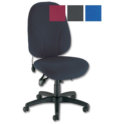 Trexus Posture Operator Chair Lumbar Pump Maxi Back H590mm W520xD470xH480-590mm Charcoal