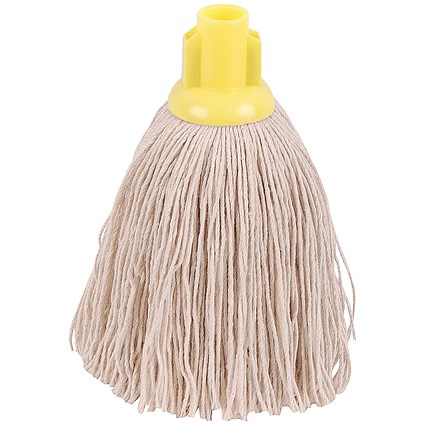2Work Twine Rough Socket Mop 12oz Yellow (Pack of 10) 2W04294