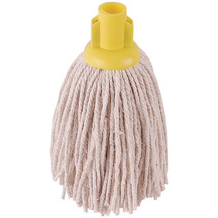 2Work PY Smooth Socket Mop 12oz Yellow (Pack of 10) 2W04302