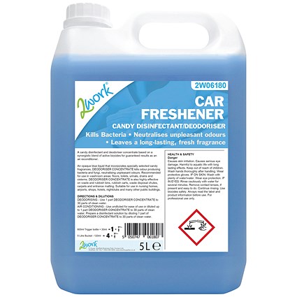 2Work Fresh Candy Disinfectant/Deodoriser Concentrate 5L