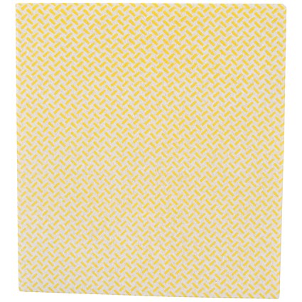 2Work Heavy Duty Non-woven Cloth 380x400mm Yellow (Pack of 5) 2W08163