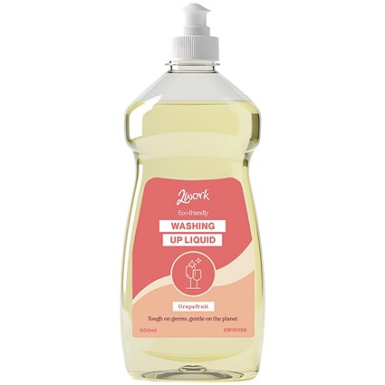 2Work Naturally Clean Washing Up Liquid 500ml Pack of 12