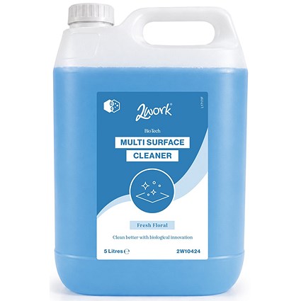 2Work BioTech Multi Surface Cleaner Fresh Floral 5L Pack of 2