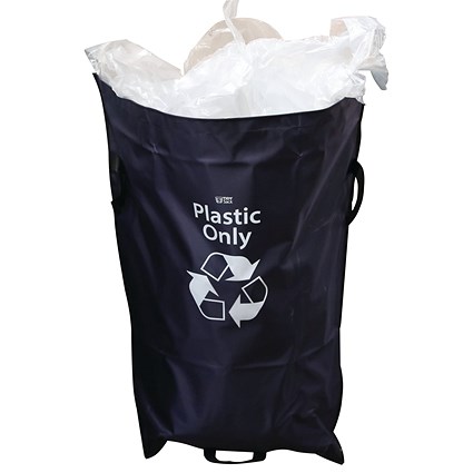 2Work Tidy Sack Plastic Only in Vinyl Blue