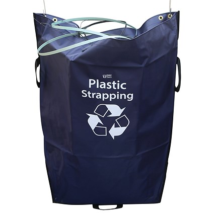 2Work Tidy Sack Plastic Strapping in Vinyl Blue