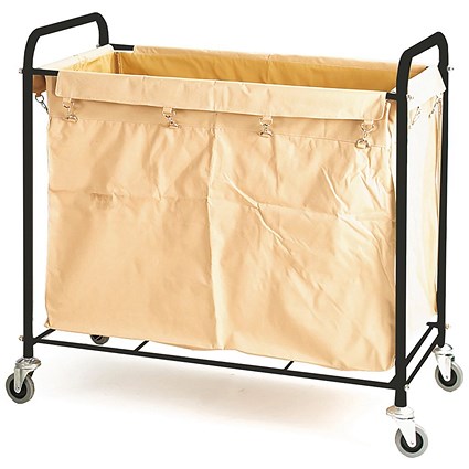 2Work Rectangular Laundry Trolley 920x560x880mm 2W10763