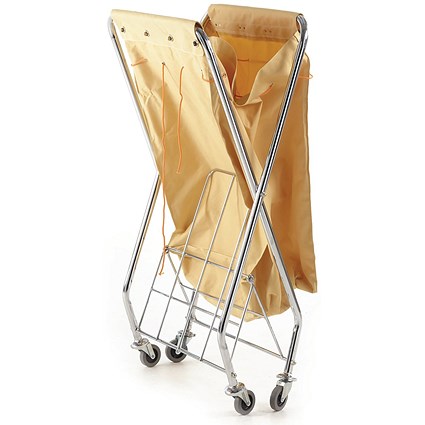2Work Mobile Folding Laundry Trolley 685x590x1030mm 2W10764